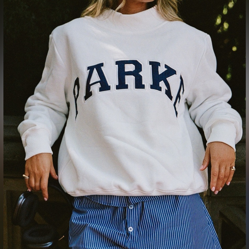 Parke Original White Mockneck Sweatshirt